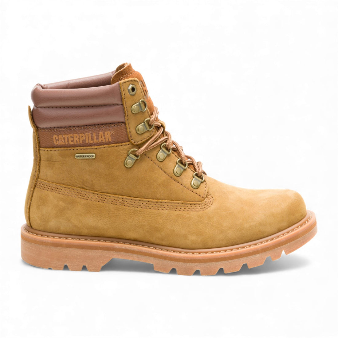 CAT (Caterpillar) Waterproof Colorado 2.0 Hiker Brown Leather Work Ankle Boots