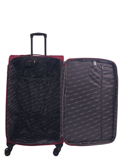 Ashland Large Soft Shell Suitcase in Burgundy