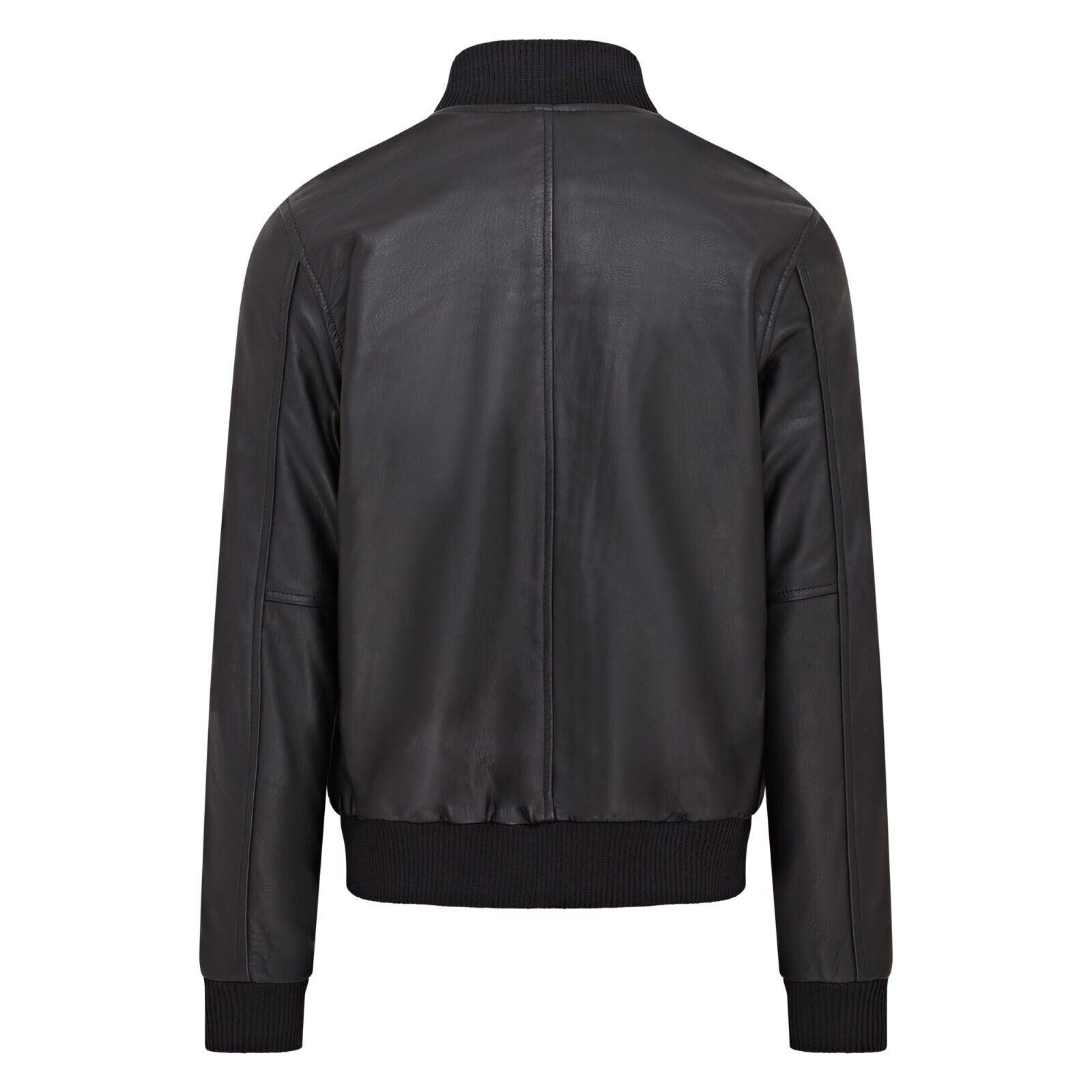 Mens Soft Leather MA-1 Varsity Bomber Jacket  - Uppingham