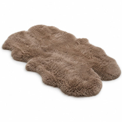 Genuine Sheepskin Quad Natural Fluffy Silky Soft Real Wool Rug