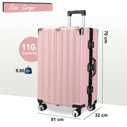 Airdrie Large Hard Shell Suitcase in Pink