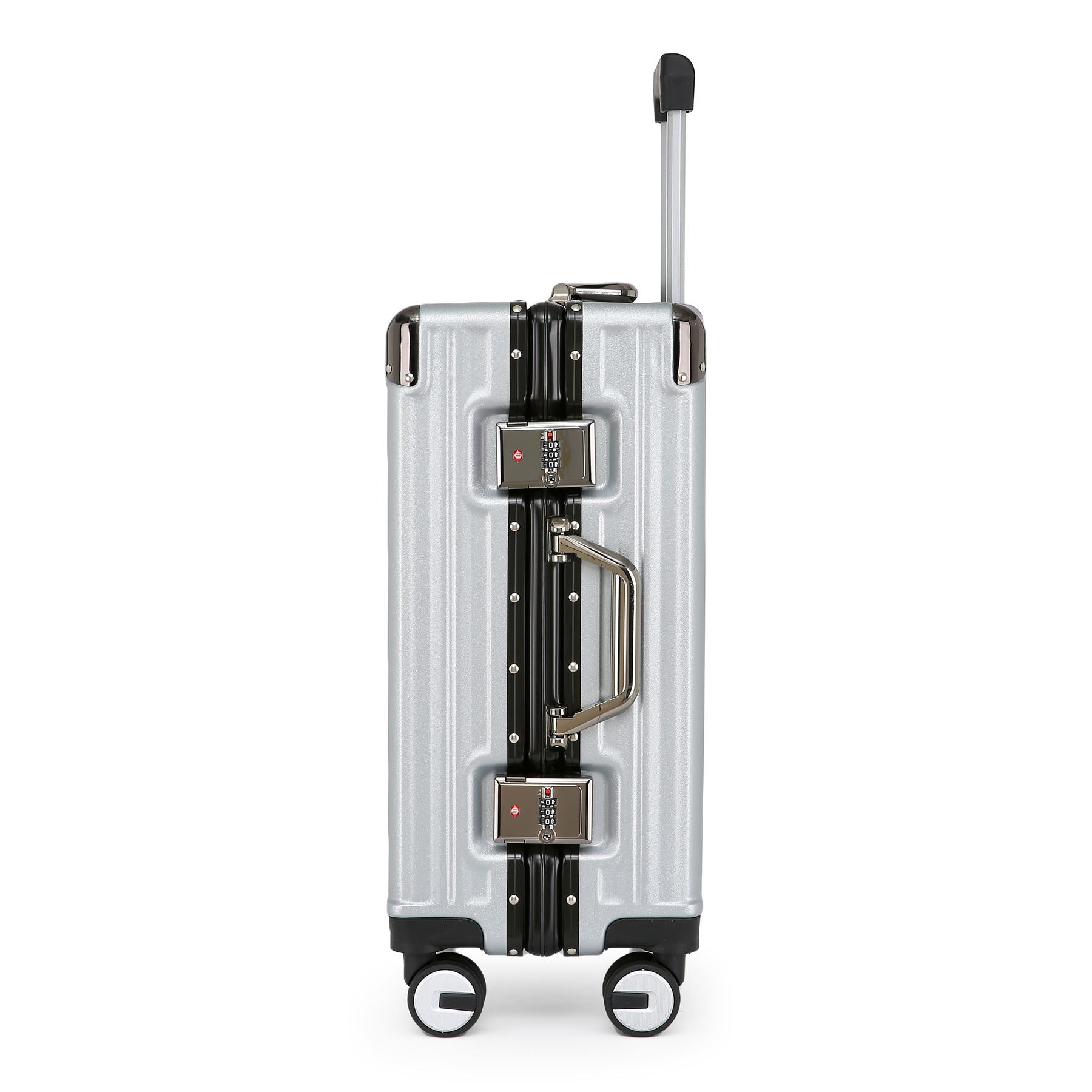 Airdrie Cabin Hard Shell Suitcase in Silver