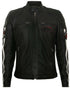 Men Striped Biker Leather Jacket- Southminster - Upperclass Fashions 