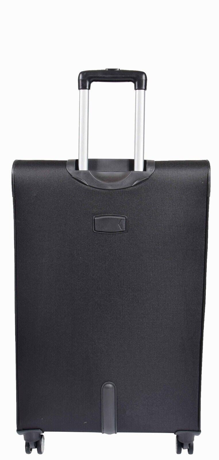 Carrollton Large Soft Shell Suitcase in Black