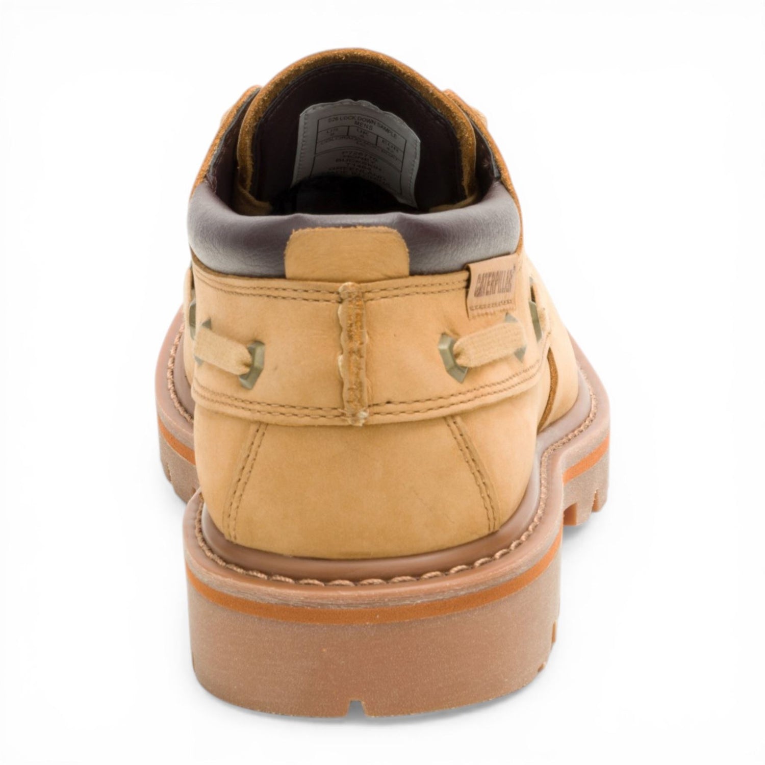 CAT (Caterpillar) Mens Honey Brown Leather Low-Cut Boots - Colorado Boat Lo