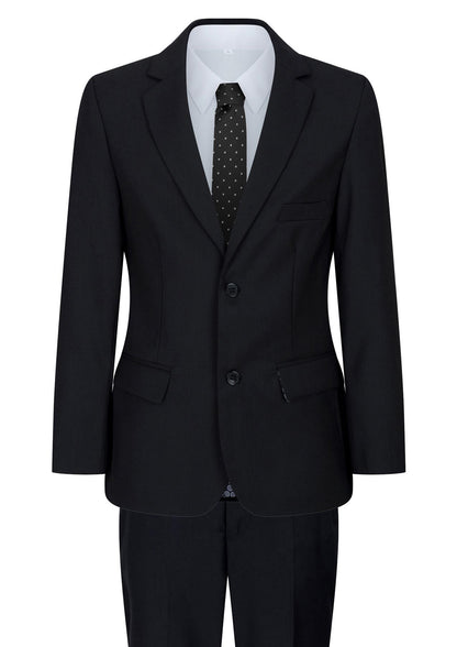Boys 5 Piece Black Classic Suit