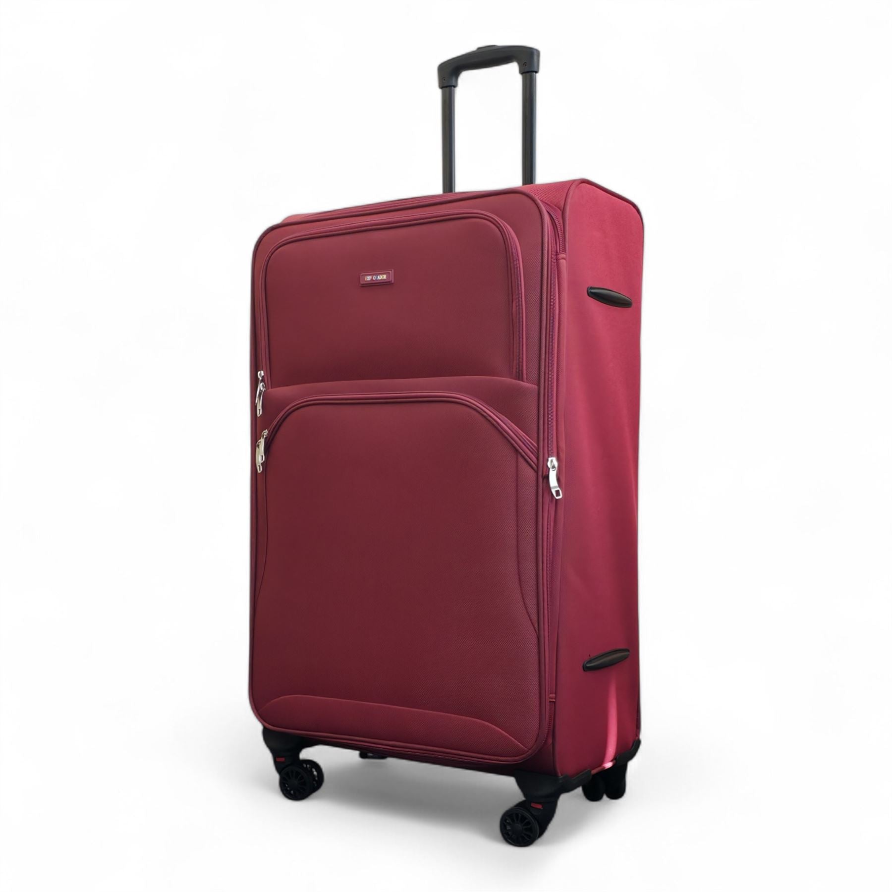 Gosford Large Soft Shell Suitcase in Burgundy Red