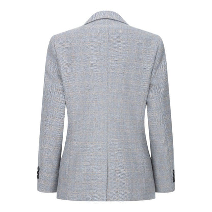 Boys 3 Piece Cream Tweed Check Vintage Retro Suit