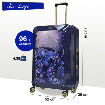Butler Large Hard Shell Suitcase in Blue