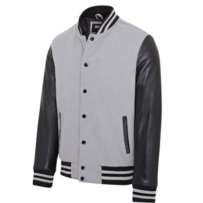 Letterman Baseball Wool Leather Varsity Bomber Jacket - Wallingford