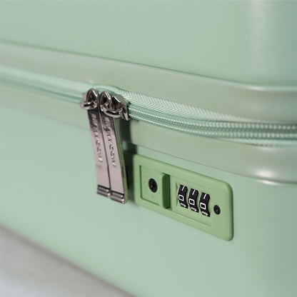 Hard Shell Cabin 44 x 22 x 38 cm Green TSA Secure Luggage Suitcase Suitable for Easyjet, Ryanair