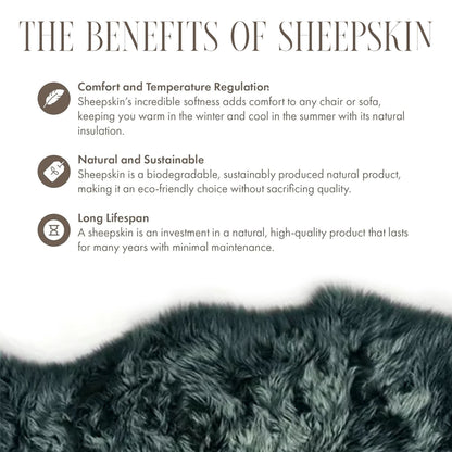 Genuine Sheepskin  40x40cm Real Wool Single Sided Cushion