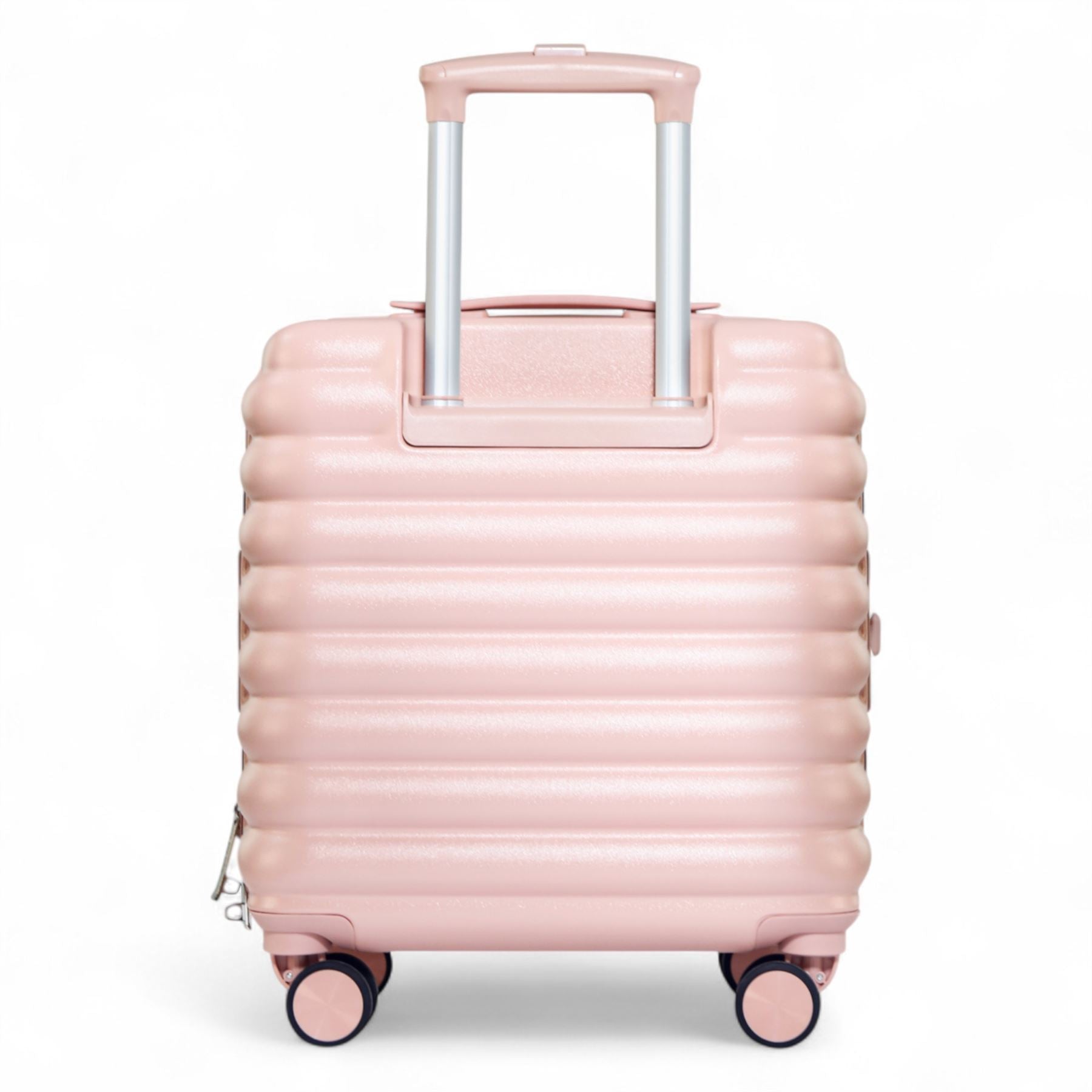 Hard Shell Cabin 37 x 22 x 55 cm Pink TSA Secure Luggage Suitcase Suitable for Easyjet, Ryanair