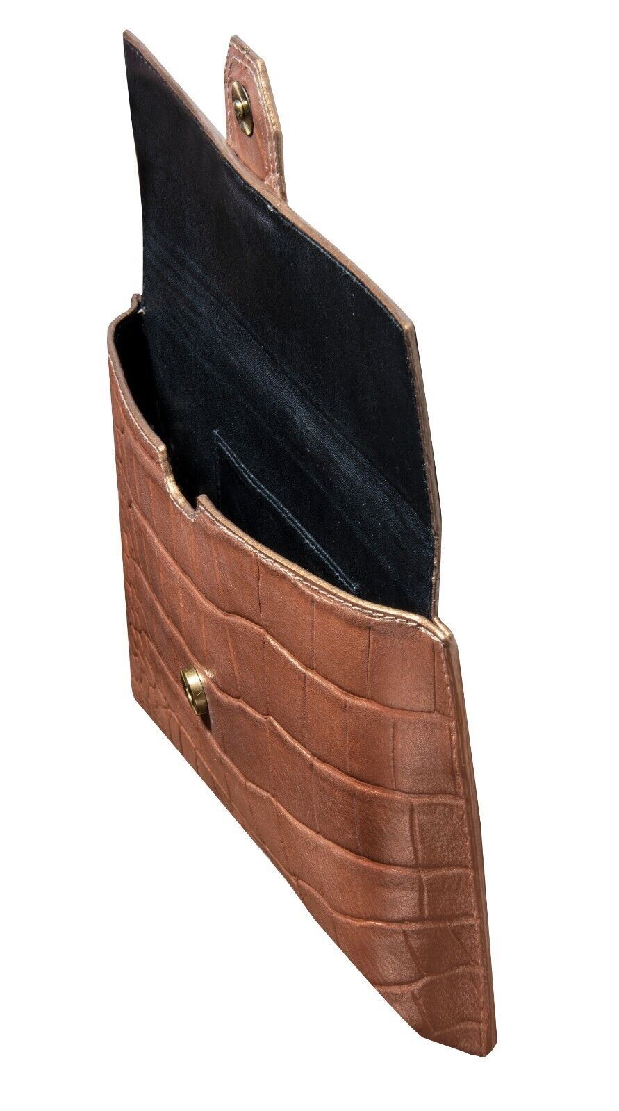 Womens Leather Clutch Cross Body Shoulder Printed Cowhide Bag