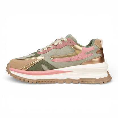 Blowfish Malibu Womens Green Pink Retro Sneaker Trainers - Leo