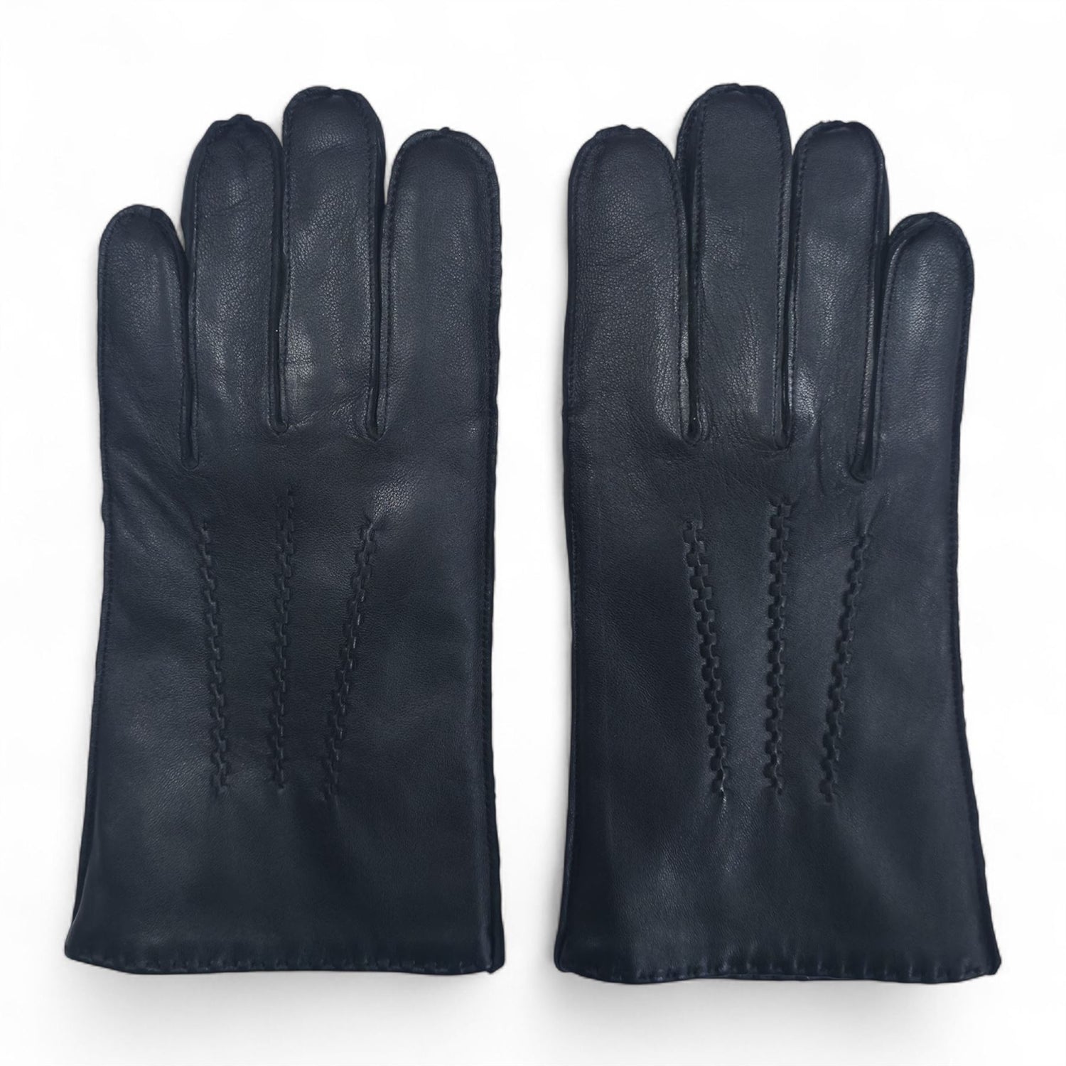 Men’s Italian Leather Warm Wool Lining Winter Stich Design Gloves - M-LGV-205
