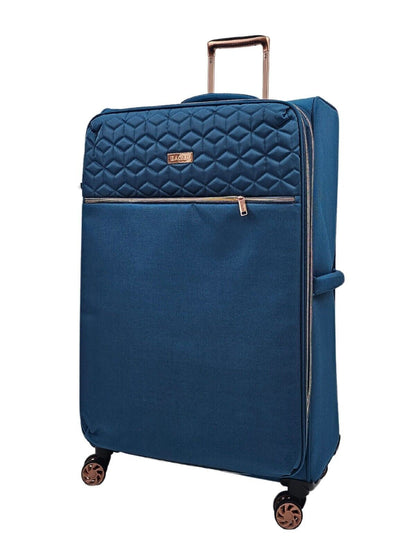 Birmingham Large Soft Shell Suitcase in Teal