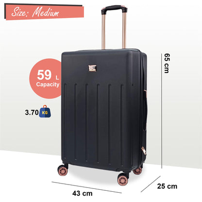 Columbia Medium Soft Shell Suitcase in Black