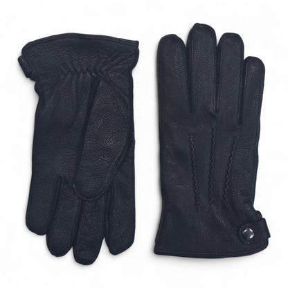 Men’s Italian Leather Warm Wool-Lined Winter Gloves - M-LGV-505