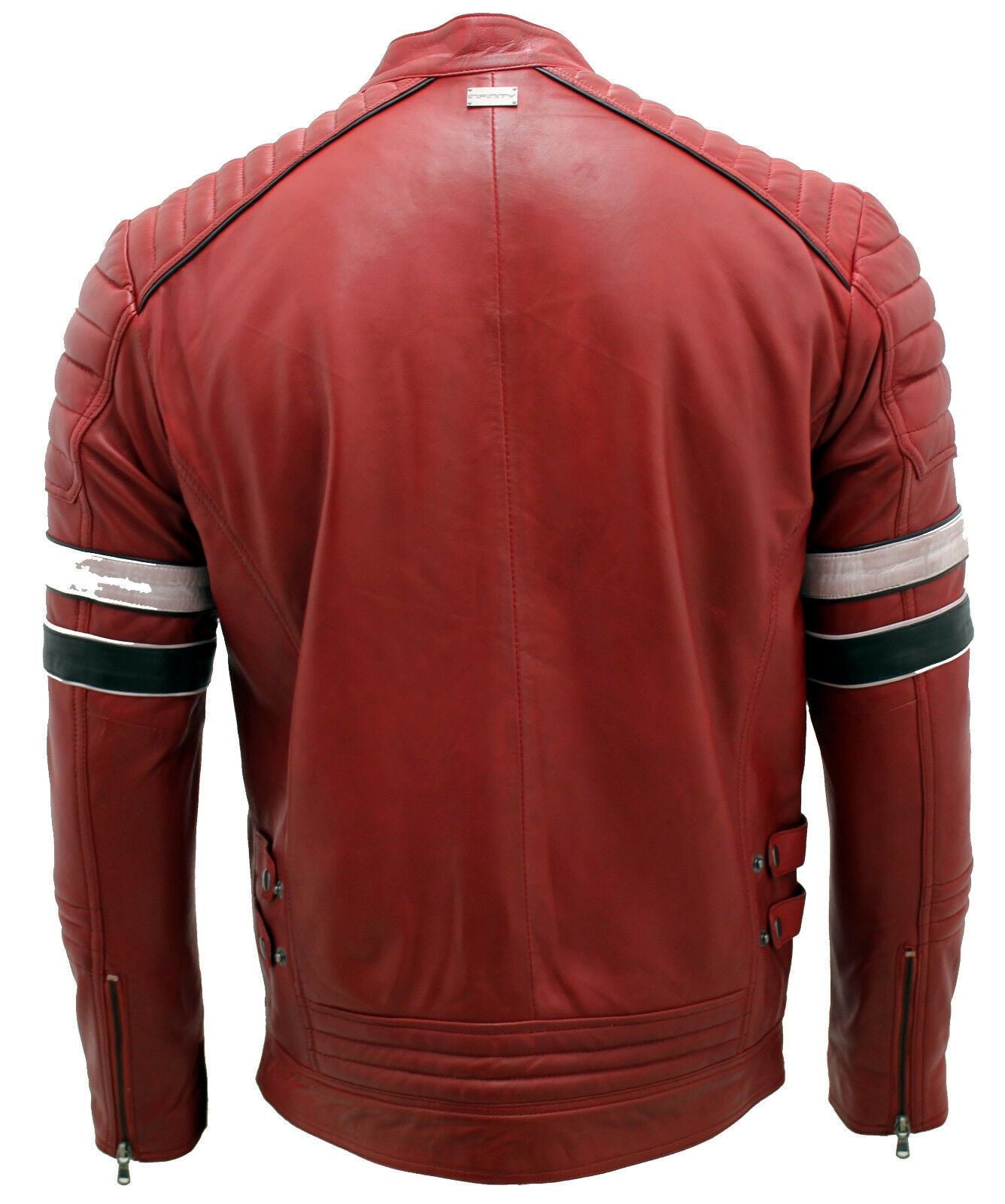 Mens Classic Quilted Leather Jacket-Southall - Upperclass Fashions 