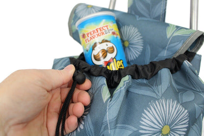 40L Lightweight Shopping Trolley Wheeled Folding Durable Cart Strong Bag Grocery