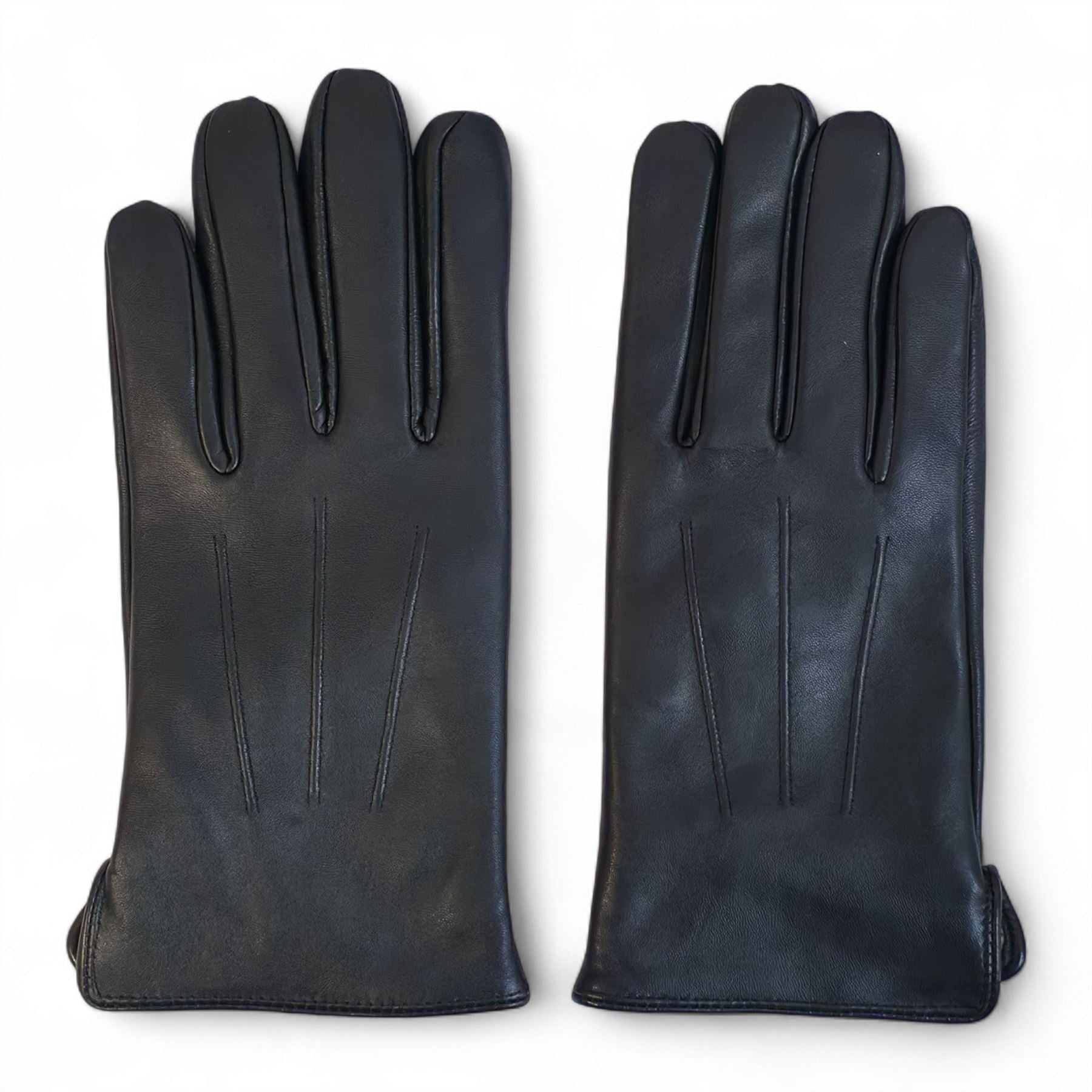 Men’s Italian Leather Warm Wool Lining Winter Gloves - M-LGV-305