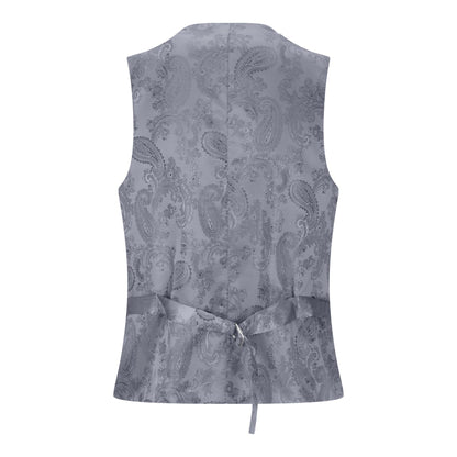 Boys 3 Piece Charcoal Grey Classic Retro Suit