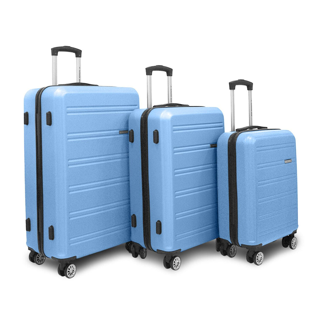 Hardshell Blue Suitcase Robust ABS Lightweight Luggage Bag