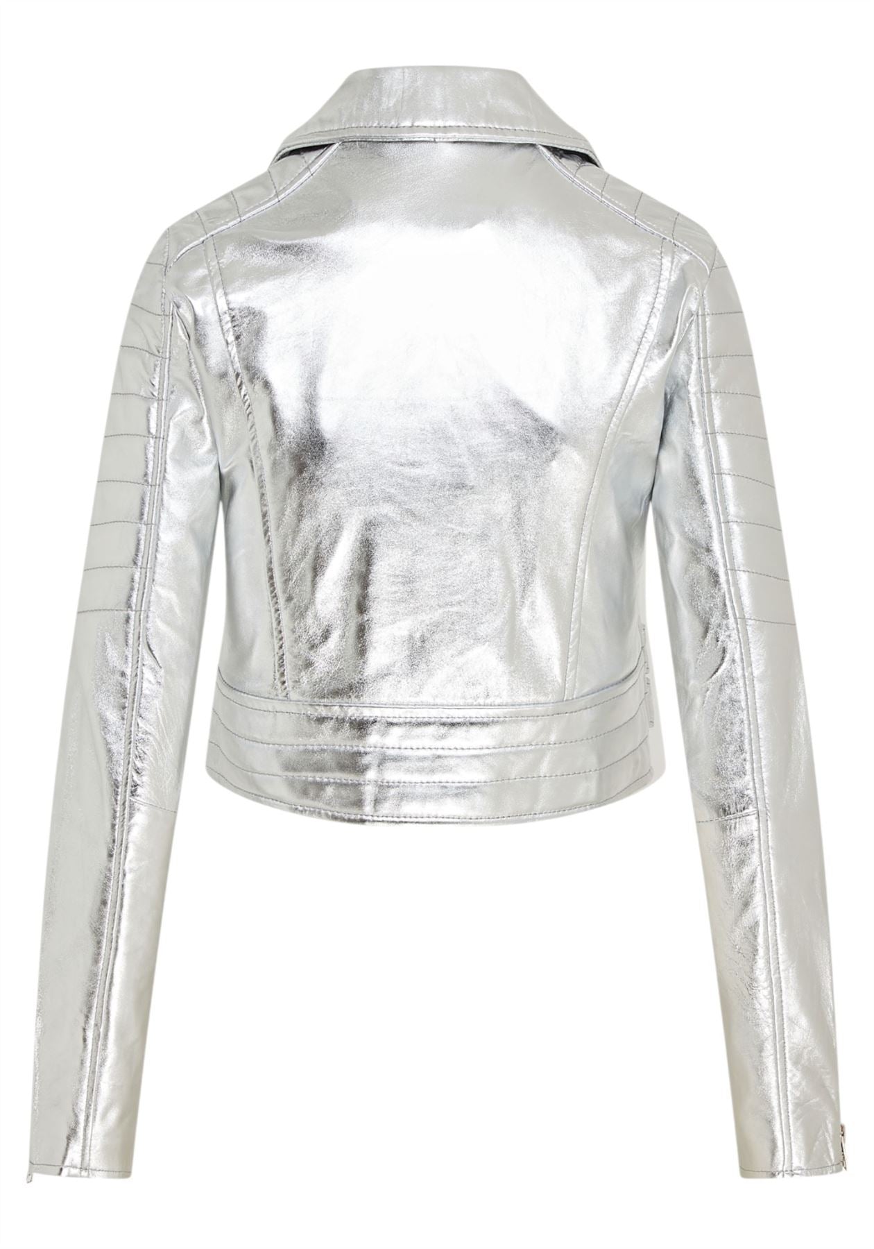 Womens Brando Cropped Leather Jacket-Longtown