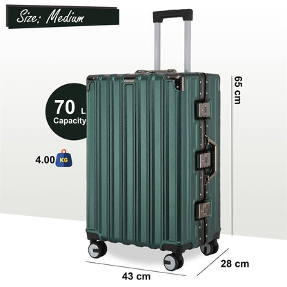 Airdrie Set of 3 Hard Shell Suitcase in Green