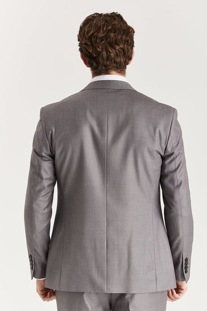 Men’s Grey Tailored 3 Piece Suit Formal Classic Suit