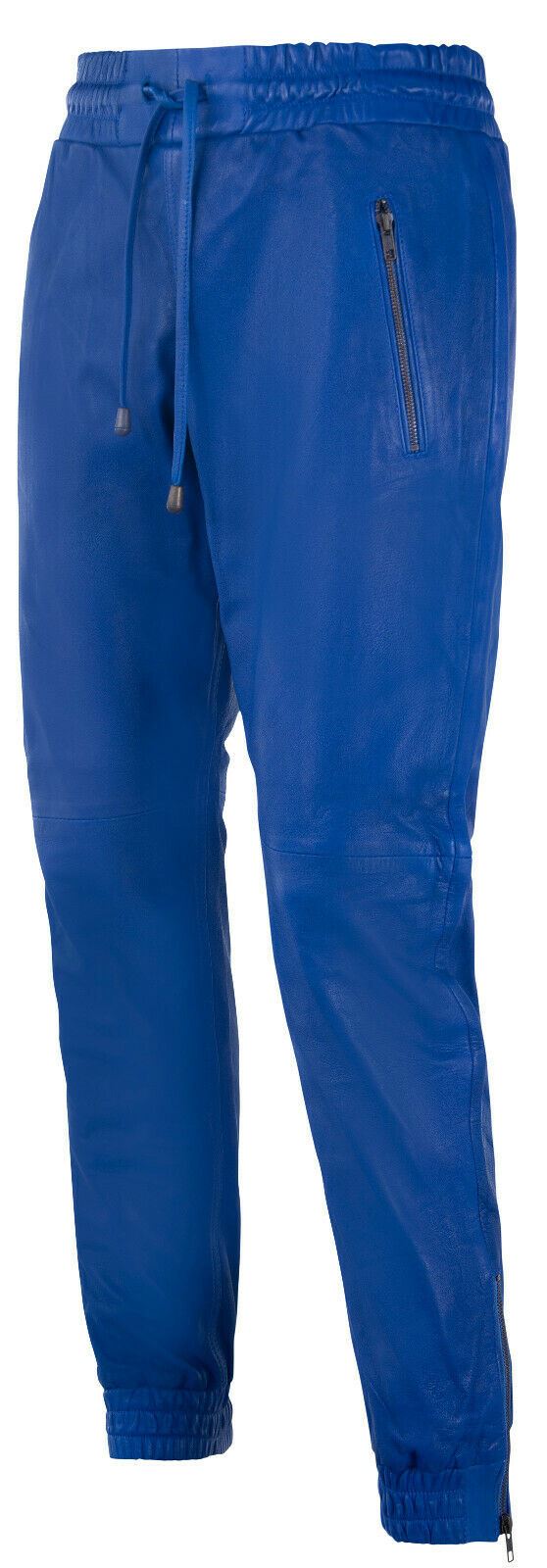 Mens Comfort  Leather Jogging Bottoms-Halifax
