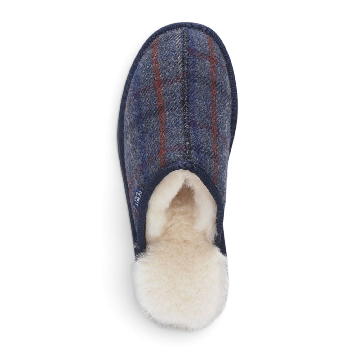 Men’s Wool Slip-on Real Sheepskin Fur Mule Winter Slippers - Highland
