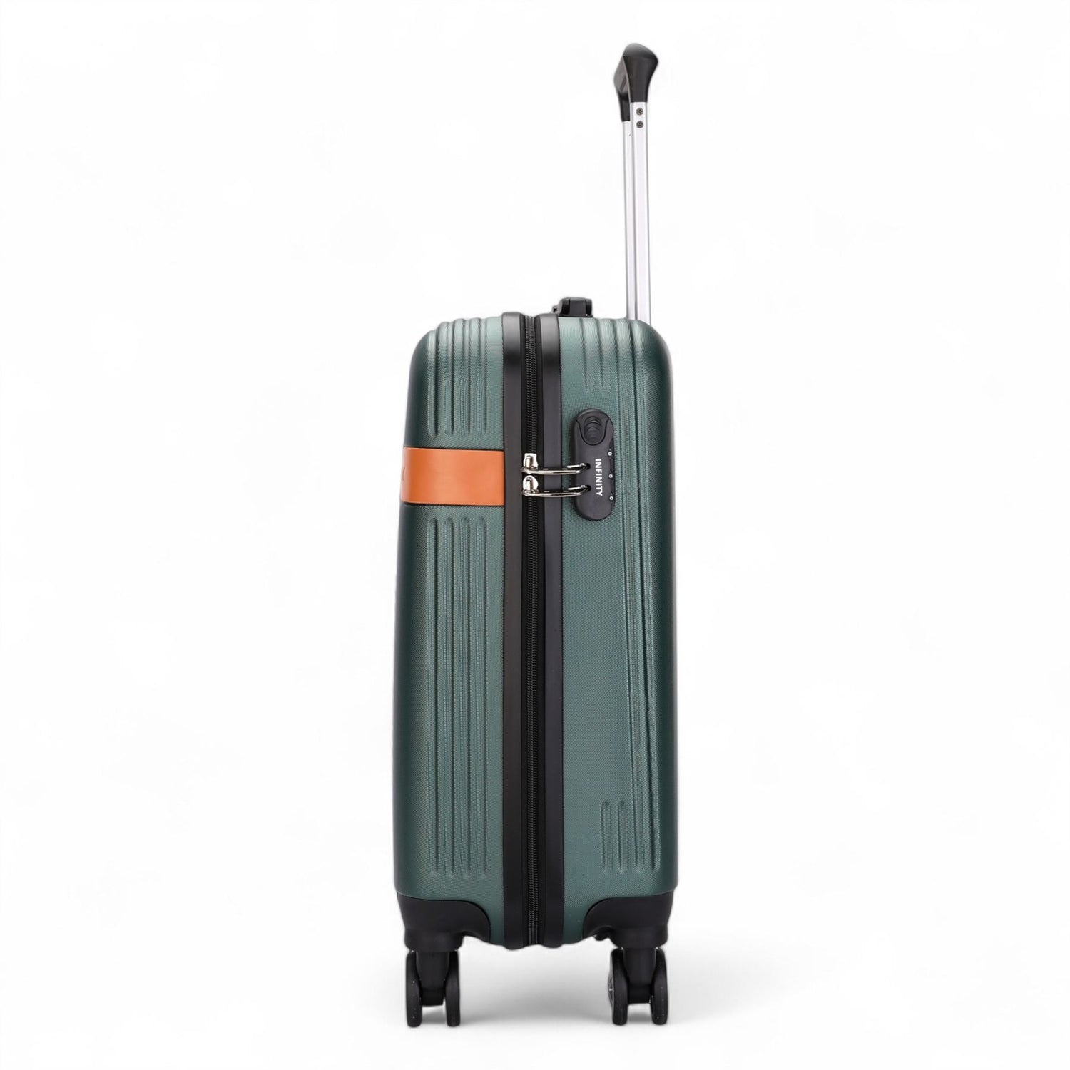 Calgary Cabin Hard Shell Suitcase in Emerald Green
