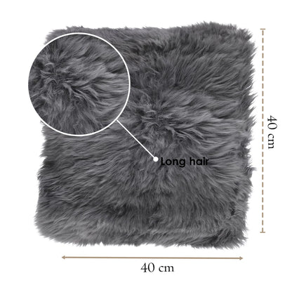 Genuine Sheepskin  40x40cm Real Wool Single Sided Cushion