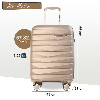 Forster Medium Hard Shell TSA Suitcase in Champagne Beige