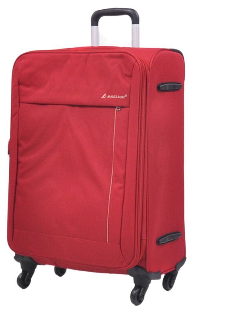 Carrollton Medium Soft Shell Suitcase in Red