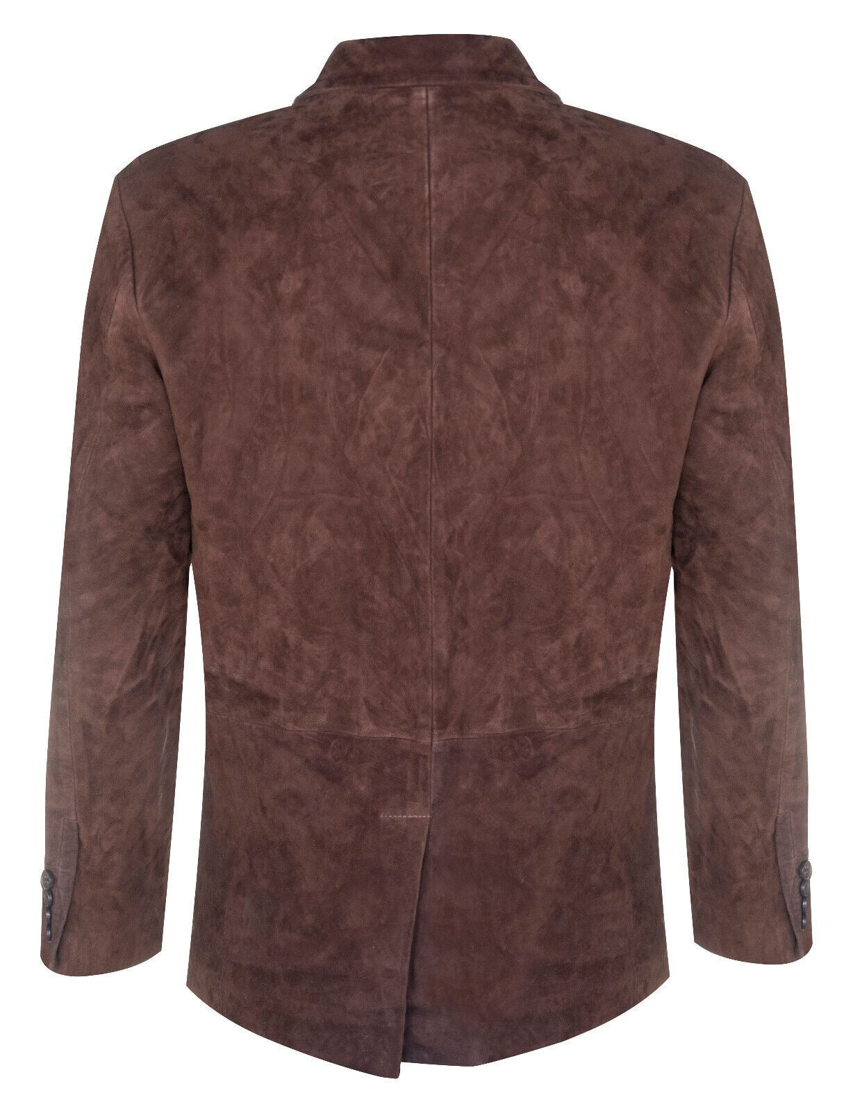 Mens Suede Italian Blazer Jacket-Dorking
