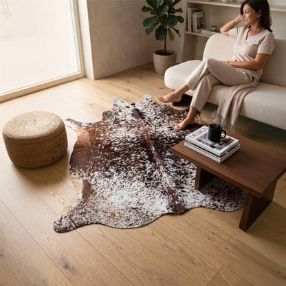 Genuine Cowhide Natural Leather Hairon Rug - Salt &amp; Papper