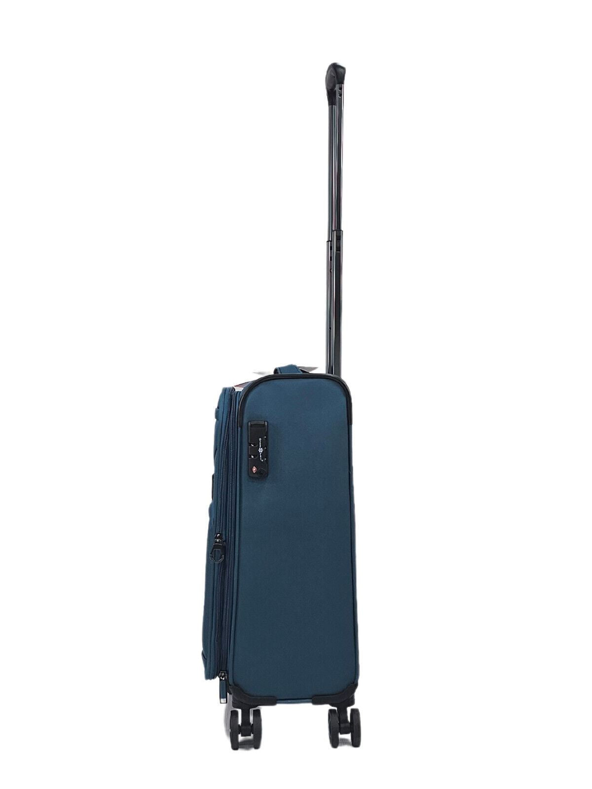 Clayton Cabin Soft Shell Suitcase in Teal