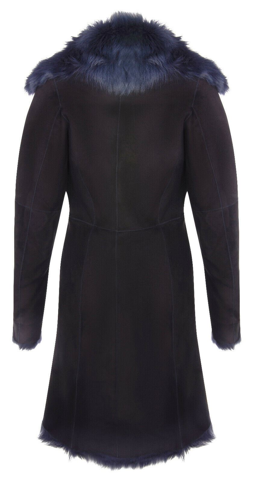 Womens Suede Toscana Sheepskin Trench Coat-Rochester