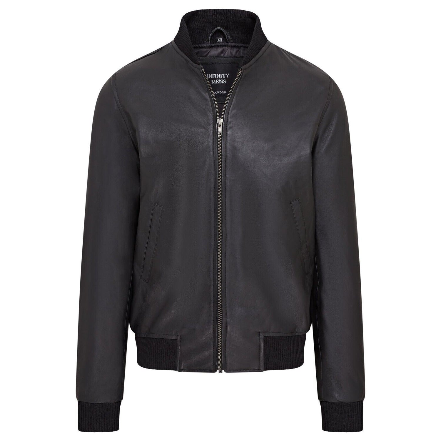 Mens Soft Leather MA-1 Varsity Bomber Jacket  - Uppingham