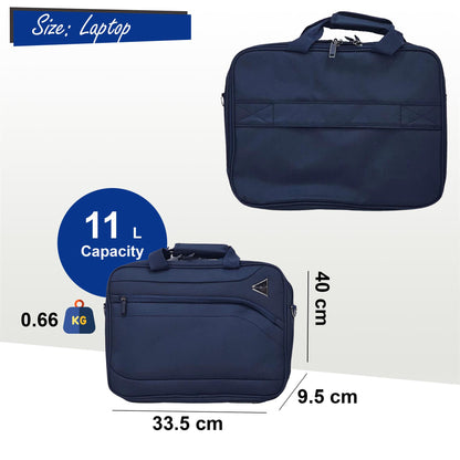 Clayton Laptop Soft Shell Suitcase in Navy