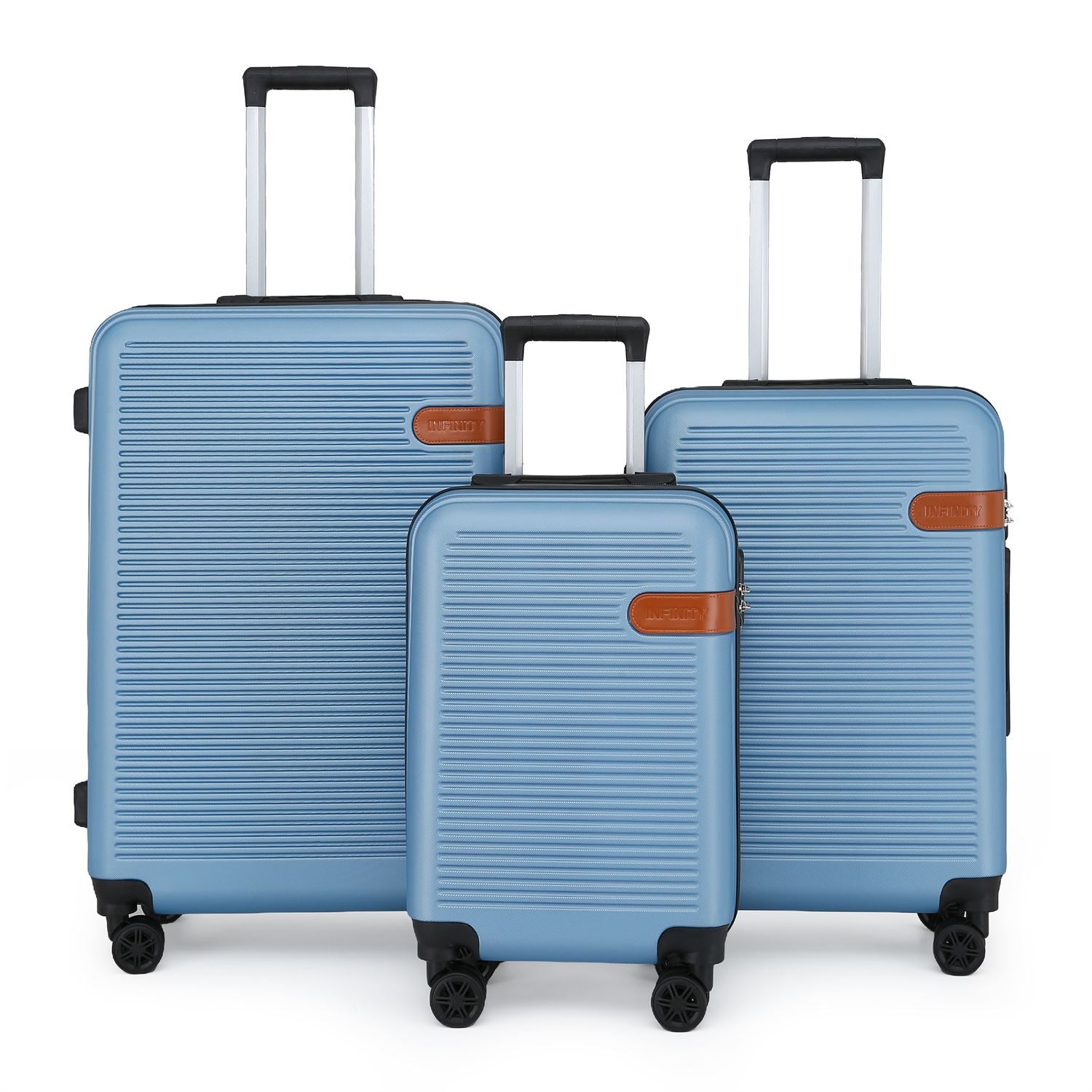 Calgary Set of 3 Hard Shell Suitcase in Blue