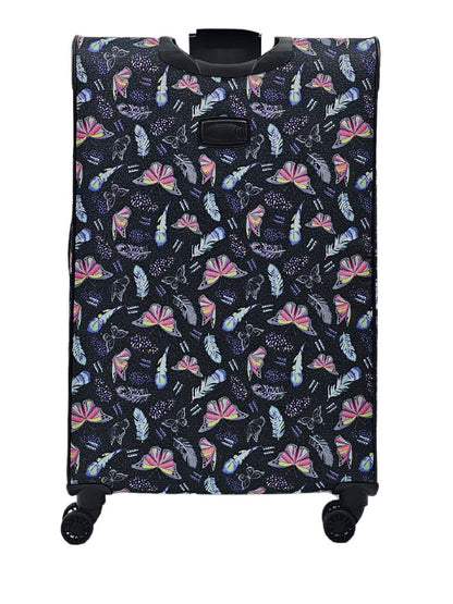 Ashville Large Soft Shell Suitcase in Butterfly