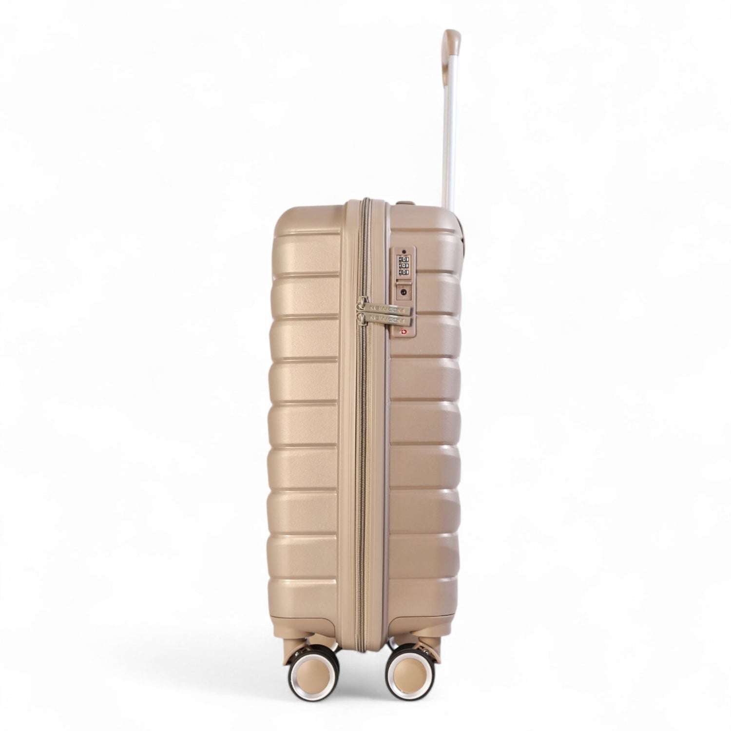 Forster Large Hard Shell TSA Suitcase in Champagne Beige