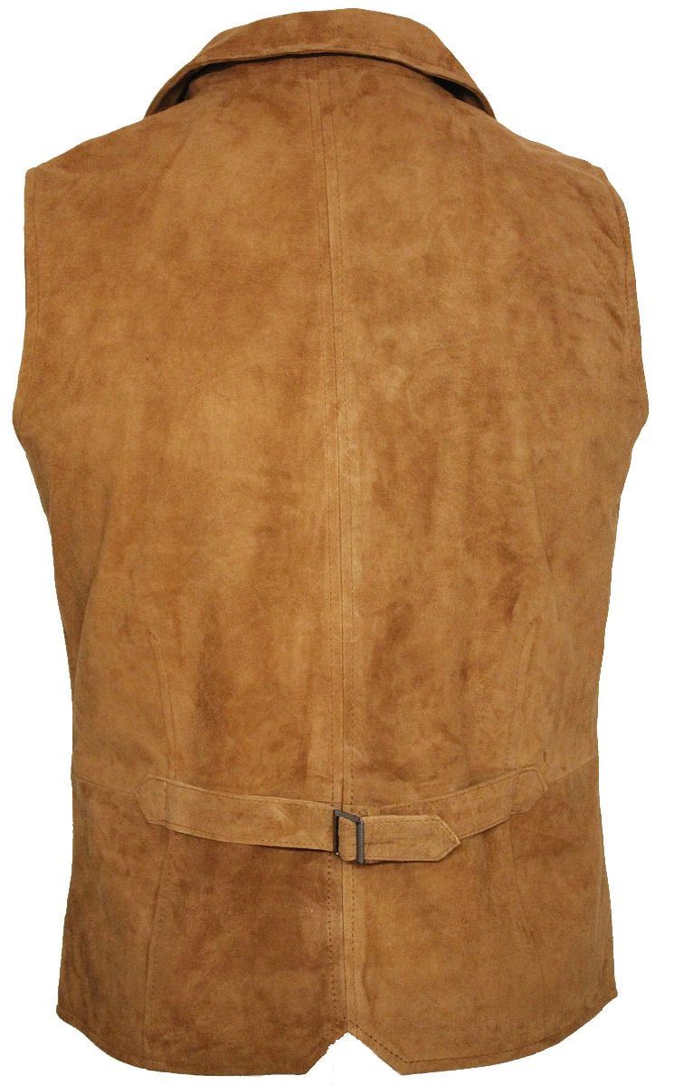 Mens Smooth Suede Leather Waistcoat-Gillingham
