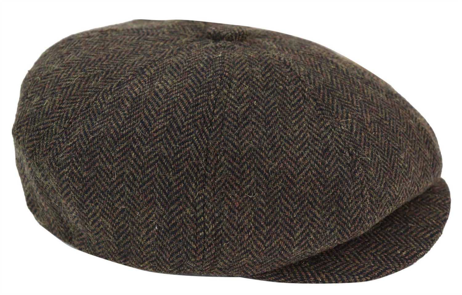 Mens Peaky Blinders Tweed Gatsby Flat Baker Hat With Razor Blade - Upperclass Fashions 