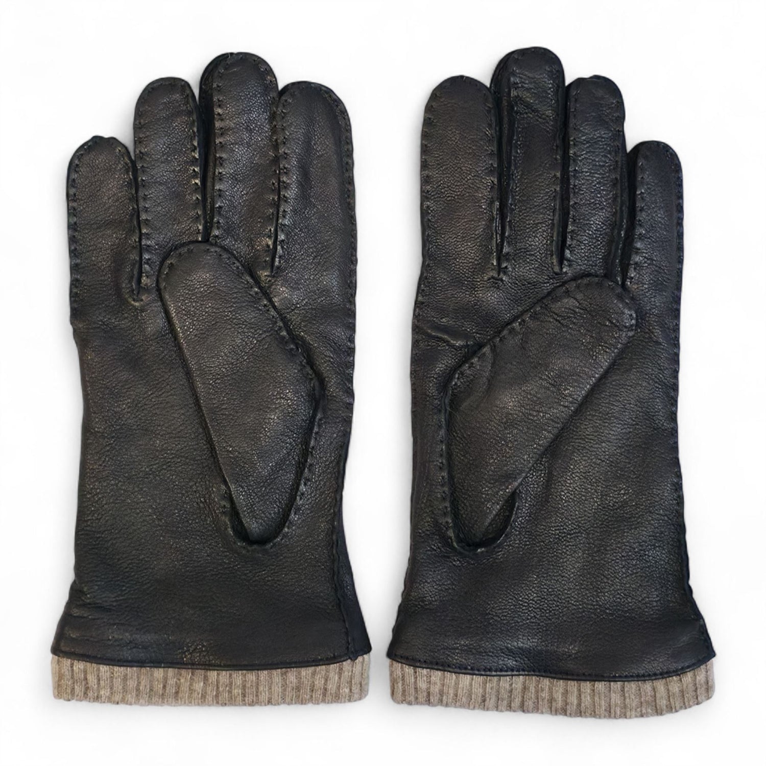 Men’s Italian Leather Warm Wool Lining Winter Gloves - M-LGV-405
