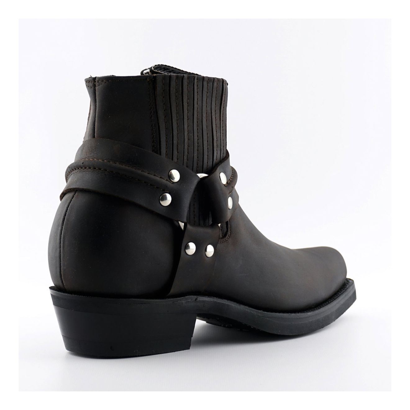 Grinders Unisex Brown Western Leather Boots-Renegade Lo